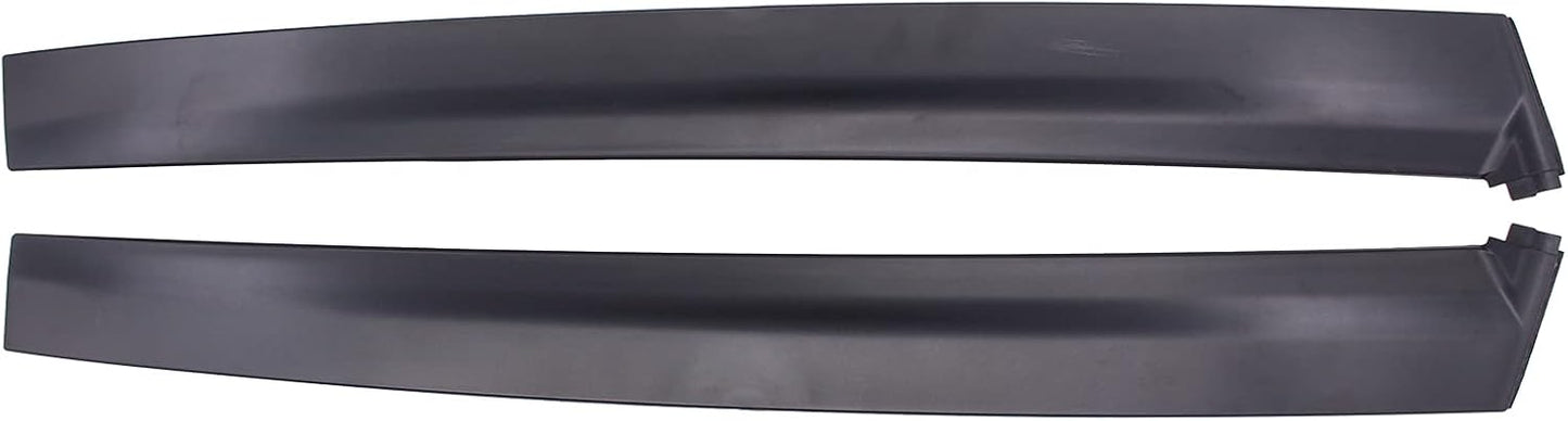 ApplianPar Gloss Black Driver and Passenger Side B Pillar Molding Trim Cover for Honda Civic 1992-1995