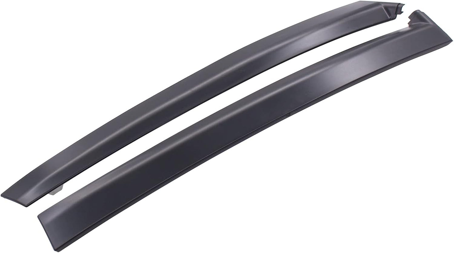 ApplianPar Gloss Black Driver and Passenger Side B Pillar Molding Trim Cover for Honda Civic 1992-1995