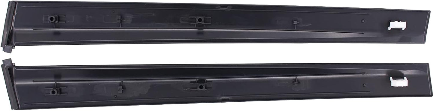 ApplianPar Gloss Black Driver and Passenger Side B Pillar Molding Trim Cover for Honda Civic 1992-1995
