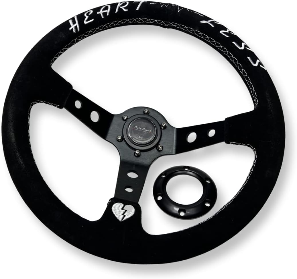 6-Bolt Racing Steering Wheel + Hub Adapter Boss Kit for Honda Civic, Del Sol, Integra