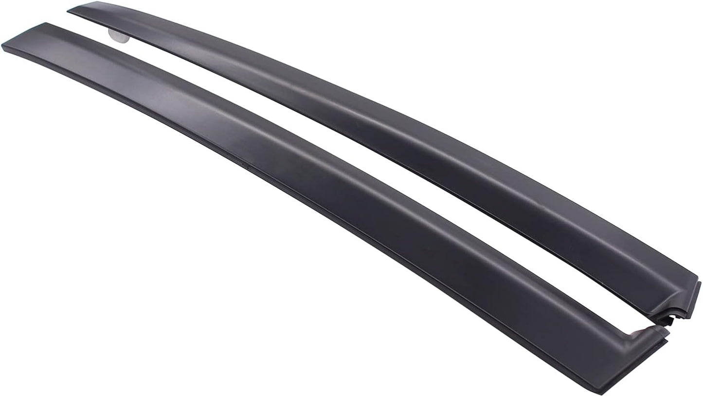ApplianPar Gloss Black Driver and Passenger Side B Pillar Molding Trim Cover for Honda Civic 1992-1995