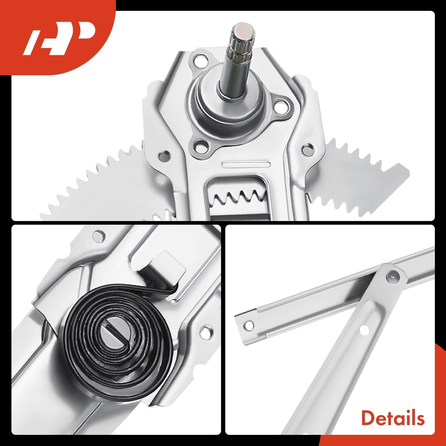 A-Premium Manual Window Regulator Without Motor Compatible with Honda Civic 1992-1995 Front Left Driver Side