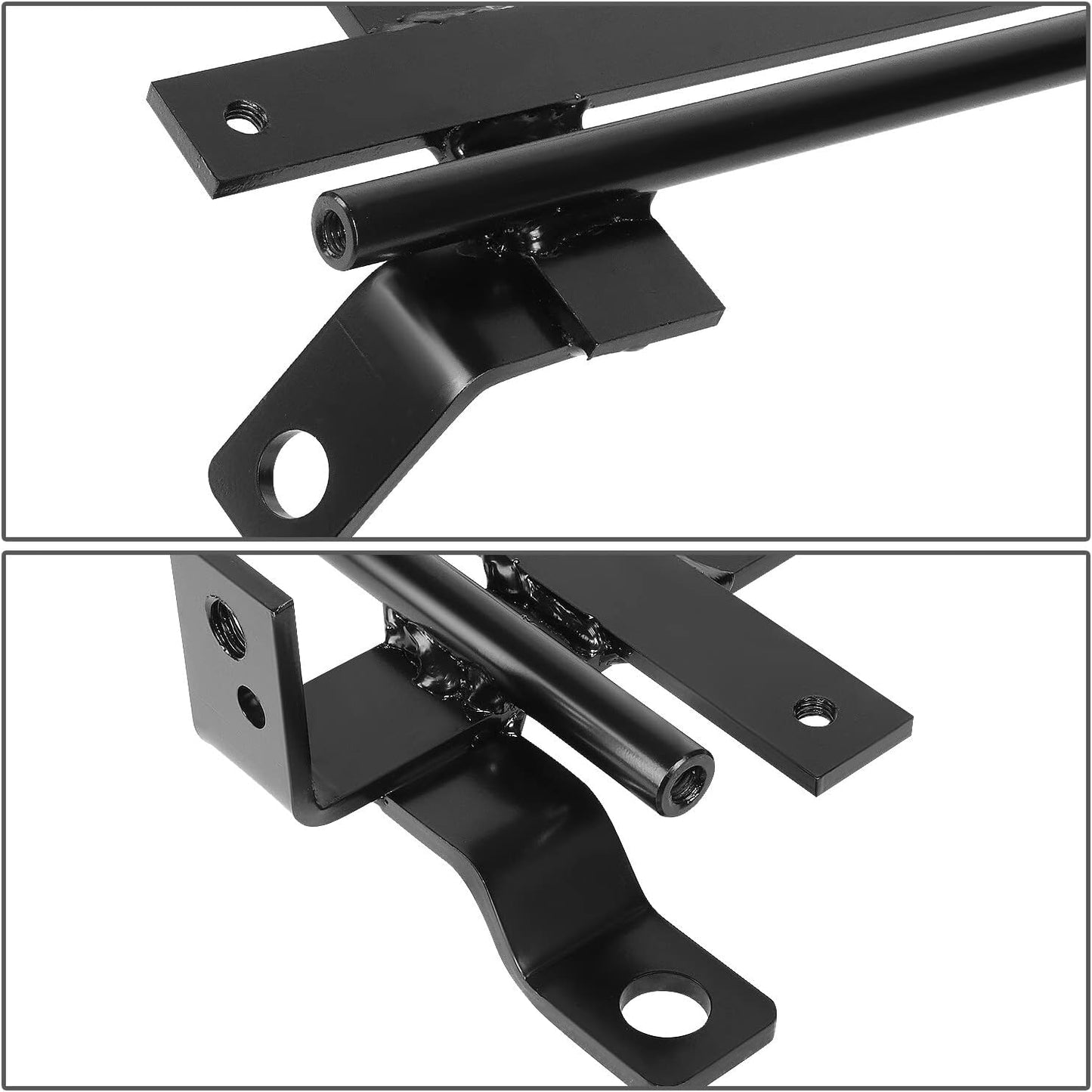 Auto Dynasty Racing Bucket Seat Mounting Bracket Compatible with Honda Civic EJ EK EH Integra 92-00, Driver and Passenger Side, Black