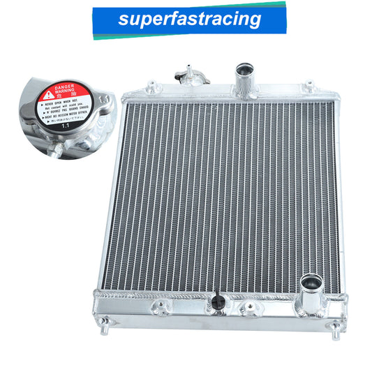 Aluminum 34Mm Radiator 2 Row for 1992-2000 Honda Civic Del Sol EG EK 32Mm In/Out