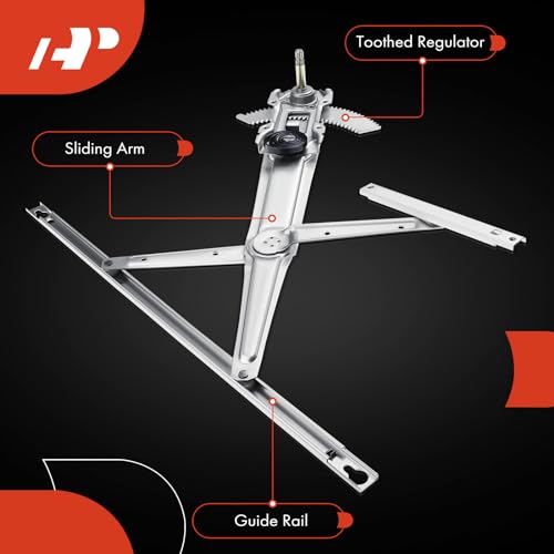 A-Premium Manual Window Regulator Without Motor Compatible with Honda Civic 1992-1995 Front Left Driver Side