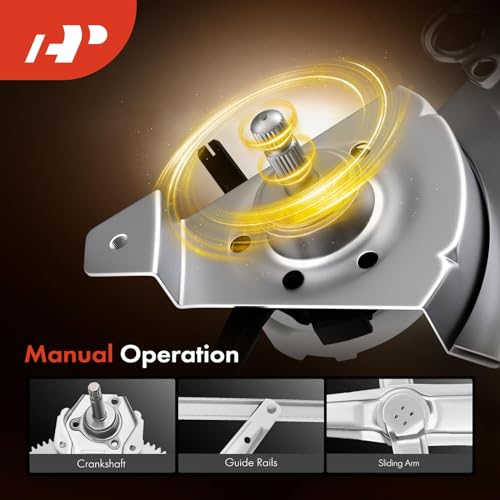 A-Premium Manual Window Regulator Without Motor Compatible with Honda Civic 1992-1995 Front Left Driver Side