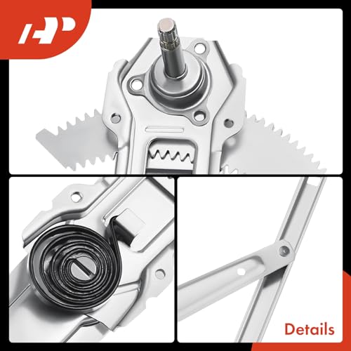 A-Premium Manual Window Regulator Without Motor Compatible with Honda Civic 1992-1995 Front Left Driver Side