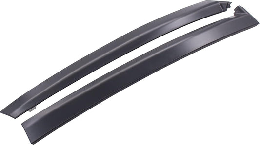 ApplianPar Gloss Black Driver and Passenger Side B Pillar Molding Trim Cover for Honda Civic 1992-1995