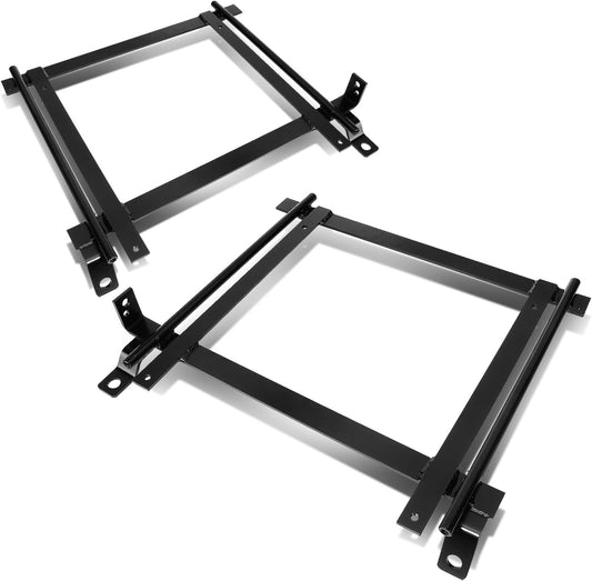 Auto Dynasty Racing Bucket Seat Mounting Bracket Compatible with Honda Civic EJ EK EH Integra 92-00, Driver and Passenger Side, Black